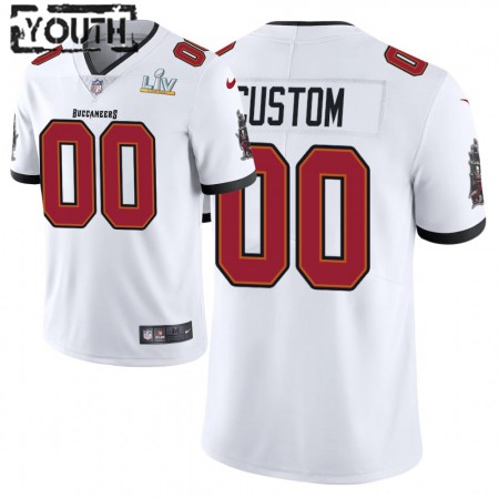 Kinder Tampa Bay Buccaneers Trikot  Personalisiert Nike Weiß 2021 Super Bowl LV